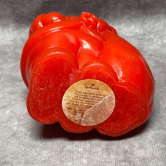 Vintage Hallmark Red Santa Claus Shaped Drip Candle 5.75" Tall Christmas Decor - Picture 3 of 9